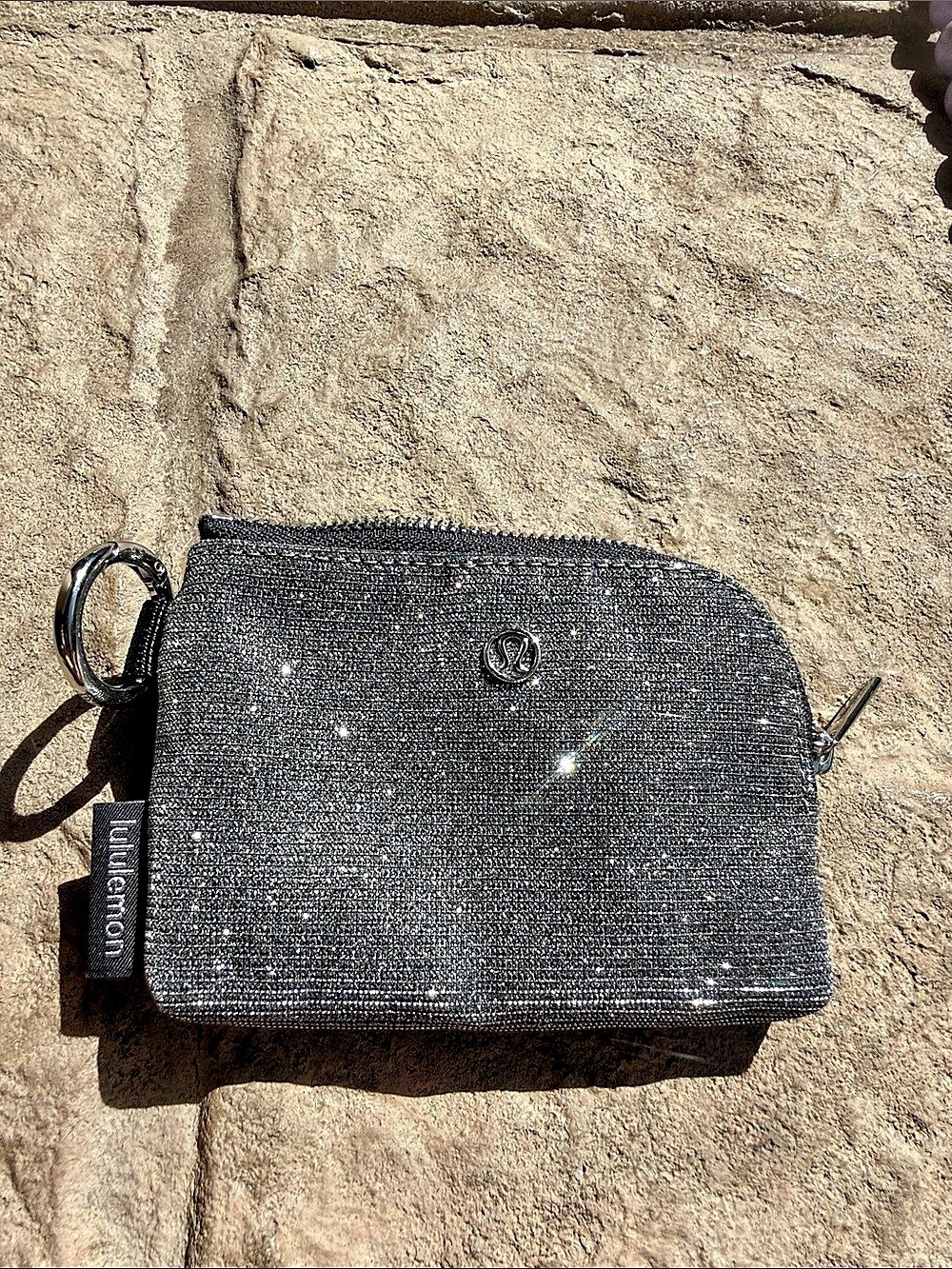 Lululemon Dual Pouch Wristlet *Glitter Black